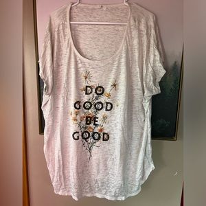 maurices “do good be good” tee